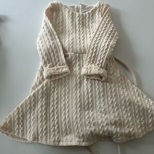 Rare Editions Cream Knit Dress